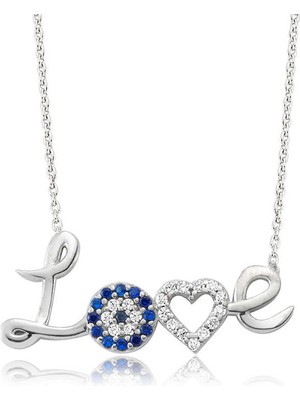 Menessa World 925 Ayar Gümüş Love Kadın Gümüş Kolye