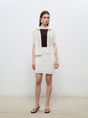 Lc Waikiki Yeni Sezon Beli Lastikli Ajurlu Mini Triko Etek