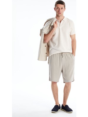 Lc Waikiki Yeni Sezon Standart Kalıp Keten Karışımlı Erkek Şort