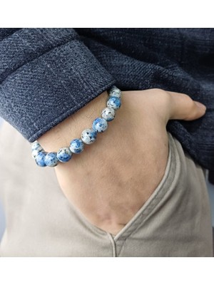 Severdoğaltaş Raindrop Azurit Taşından Bileklik