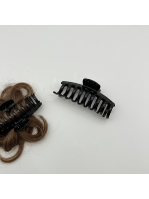 Mare Accessories Klasik Siyah Uzun Mandal Toka