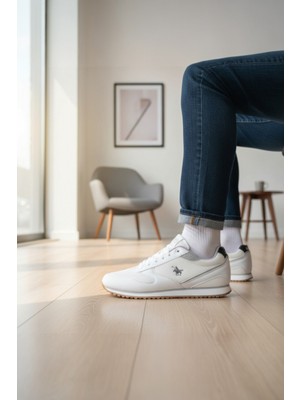 Enoch Erkek Tabanlı Retro Spor Ayakkabı Detaylı Günlük Sneaker