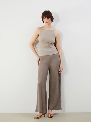 Lc Waikiki Yeni Sezon Beli Lastikli Dokulu Kadın Pantolon