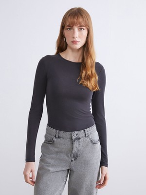 Lc Waikiki Yeni Sezon Bisiklet Yaka Kadın Tişört