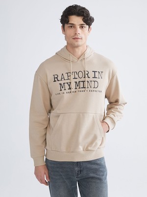 Lc Waikiki Yeni Sezon Uzun Kollu Baskılı Erkek Hoodie