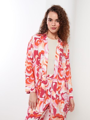 Lc Waikiki Yeni Sezon Şal Yaka Desenli Uzun Kollu Kadın Kimono