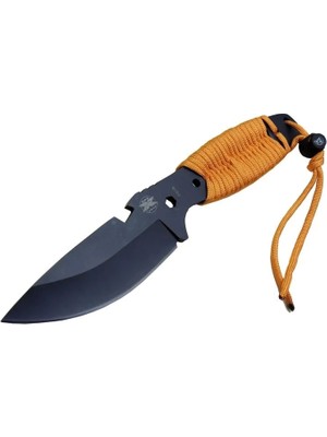 Gear Assault 0238TRN Kamp Bıçağı 22,5 cm - Turuncu, Metal Ipli Sap