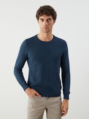 Lc Waikiki Yeni Sezon Büyük Beden Bisiklet Yaka Erkek Triko Kazak