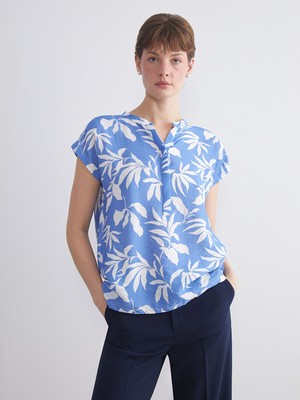 Lc Waikiki Yeni Sezon Kaçık Yaka Çiçekli Bluz