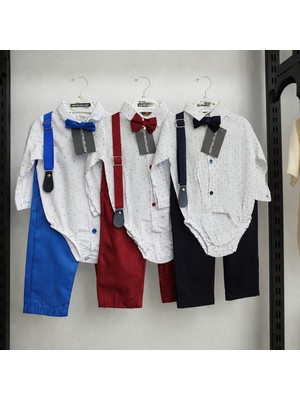 Efbey Zıbın Gömlekli Papyonlu Takım