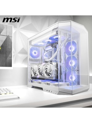 MSI Msı Mag Force Pano 100R White Edition Rgb Gamer Pro Ultra Max – Intel Ultra 9 285K – Msı Nvidia Rtx 3070 – 16GB Ddr5 Ram – 1tb M.2 SSD – Sıvı Soğutma