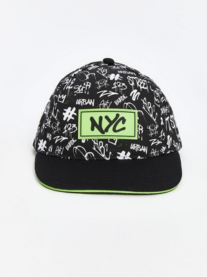 Lc Waikiki Yeni Sezon Yazı Baskılı Erkek Çocuk Kep Şapka