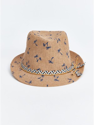 Lc Waikiki Yeni Sezon Baskılı Erkek Çocuk Hasır Fötr Şapka