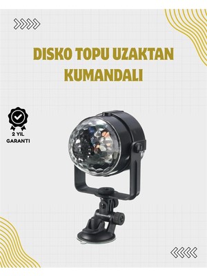 Epilons Uzaktan Kumandalı, Ses Kontrollü LED Disko Işığı - Parti ve Kulüpler Için
