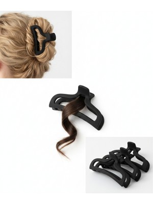 Mare Accessories Mat Siyah Minimal Mandal Toka