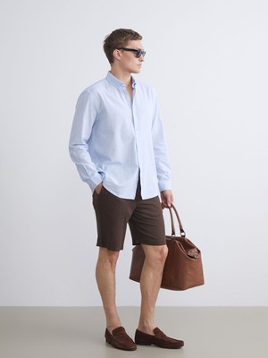 Lc Waikiki Yeni Sezon Standart Kalıp Keten Karışımlı Erkek Şort