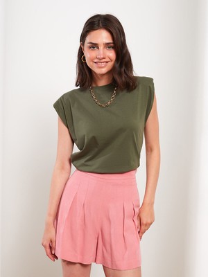 Lc Waikiki Yeni Sezon Kadın Yüksek Bel Düz Şort