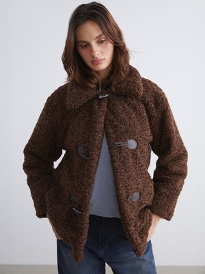 Lc Waikiki Yeni Sezon Gömlek Yaka Kadın Pelüş Mont