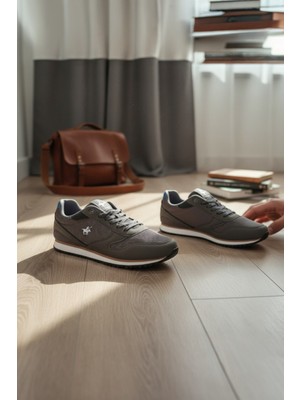 Enoch Erkek Tabanlı Retro Spor Ayakkabı Detaylı Günlük Sneaker