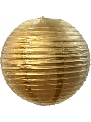 Pandoli Çin Feneri Asma Süs Altın Renk 35 cm