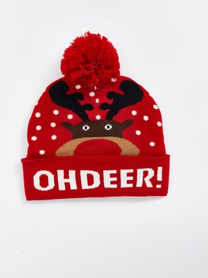 Lc Waikiki Yeni Sezon Geyik Nakışlı Erkek Bere