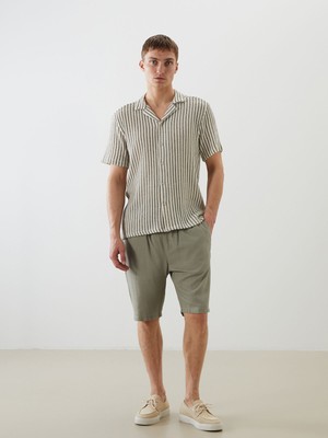 Lc Waikiki Yeni Sezon Standart Kalıp Keten Karışımlı Erkek Şort