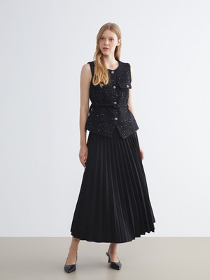 Lc Waikiki Yeni Sezon Beli Lastikli Şifon Pileli Etek