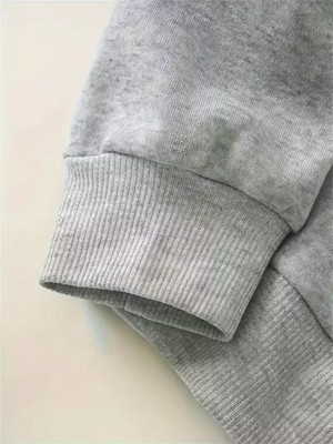 Sweet Cotton Erkek Kapüşonlu Kışlık Kafatsı Baskılı Eşofman Takımı-Alt Üst Takım