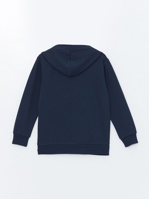 Lc Waikiki Yeni Sezon Kapüşonlu Erkek Çocuk Kalın Fermuarlı Sweatshirt
