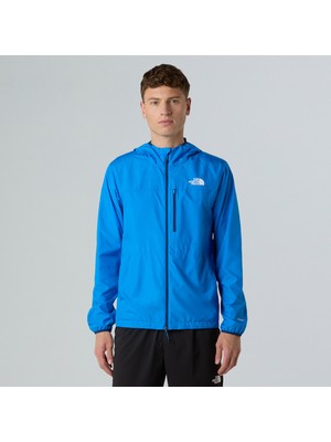 The North Face Higher Run Wind Erkek Mavi Koşu Ceketi.-