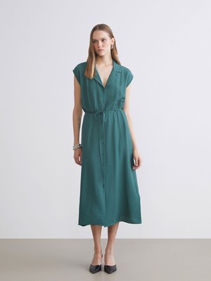 Lc Waikiki Yeni Sezon Beli Kuşaklı Gömlek Elbise