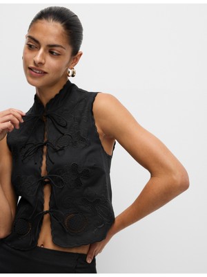 Marks & Spencer Keten Işlemeli Üst