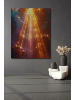 Beta Moda Hub Altın Işık Krallığı Ahşap Dekoratif Ev,antre,salon,ofis,mutfak,yatak Odası Tablo