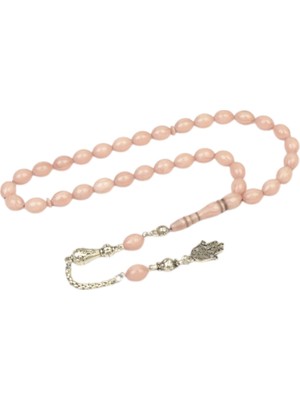 Burhan Sağlam Arpa Kesim 11X8 mm Katalin Alpaka Püsküllü Tesbih