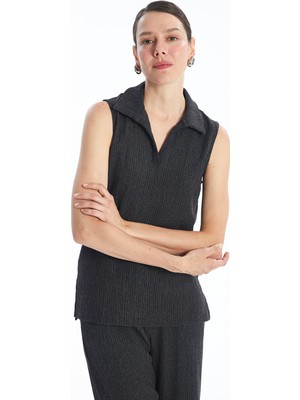 Lc Waikiki Yeni Sezon Kadın Polo Yaka Düz Bluz