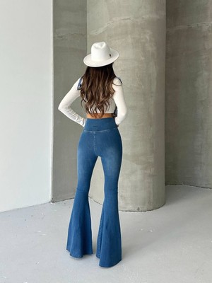 Aida Fashion Isponyol Paca Denim Tayt