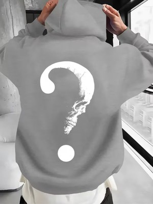 Sweet Cotton Unisex Erkek/kadın Reverse Renkli Özel Baskılı Pamuklu Oversize Kapüşonlu Sweatshirt