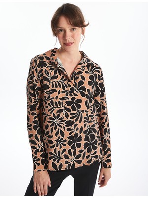Lc Waikiki Yeni Sezon Gömlek Yaka Desenli Kadın Bluz
