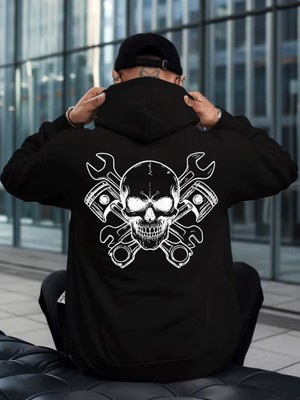 Sweet Cotton Unisex Erkek/kadın Renkli Özel Baskılı Pamuklu Oversize Kapüşonlu Sweatshirt