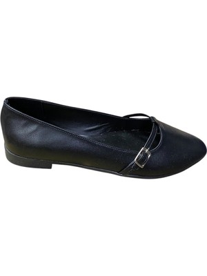 Güven Kundura Kadın Tokalı Ince Taban Babet