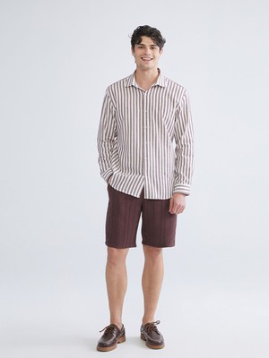 Lc Waikiki Yeni Sezon Standart Kalıp Keten Görünümlü Erkek Şort