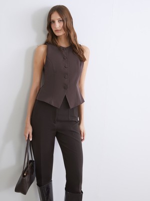 Lc Waikiki Yeni Sezon Bisiklet Yaka Kadın Klasik Yelek