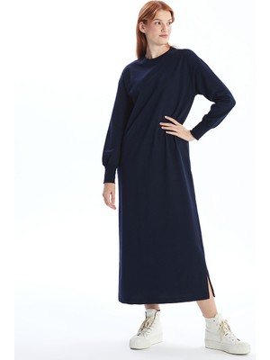 Lc Waikiki Yeni Sezon Bisiklet Yaka Kadın Sweatshirt Elbise