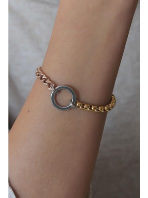 cleovibe Çelik Mix Renk Kadın Bileklik