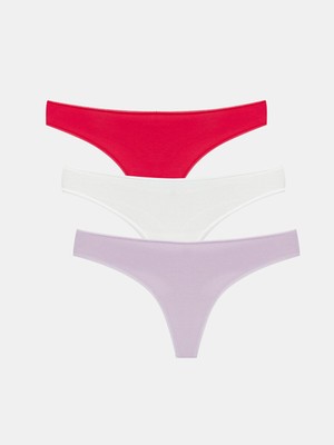 Lc Waikiki Yeni Sezon Düz Tanga Külot 3'lü