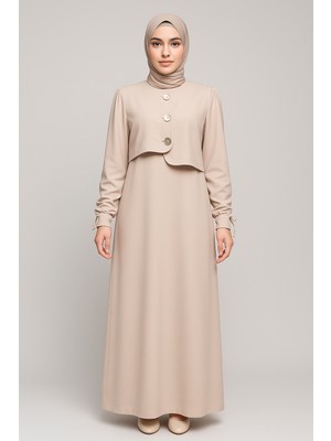 Beyza Giyim Beyza Düğmeli Elbise