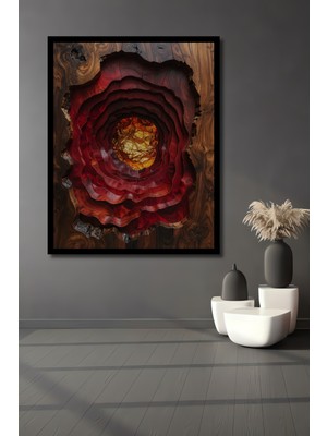 Beta Moda Hub Altın Damla Ahşap Sanat Ev,antre,salon,ofis,mutfak,yatak Odası Tablosu Çerçeve Görünümlü