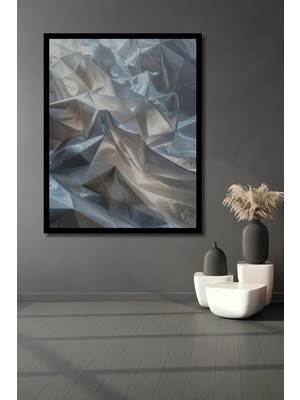Beta Moda Hub Modern Geometrik Soyut Sanat Ahşap Ev,antre,salon,ofis,mutfak,yatak Odası Tablo Çerçeve Görünümlü