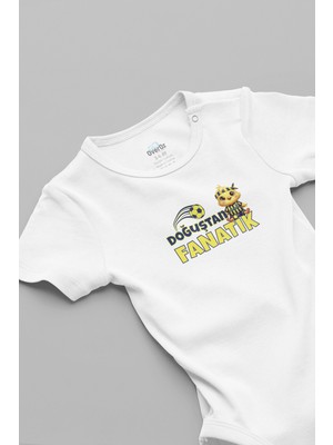 Overoz Doğustan Fanatik Yazılı Kanarya Taraftar Bebek Body 5910-6