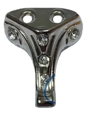 Pazarcan Taşlı Ahşap, Mdf, Sunta Sandık Ayağı, Kutu Ayak 2,5 cm - Nikel